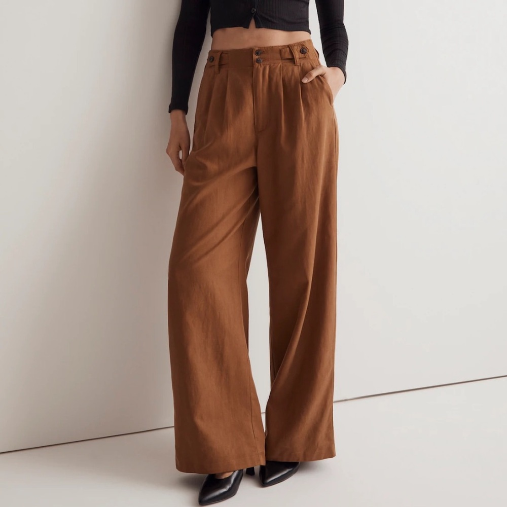 Madewell Brown Wide-Leg Pants
